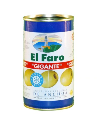 ACEITUNAS FARO RELLENAS GIGANTES 150 GR