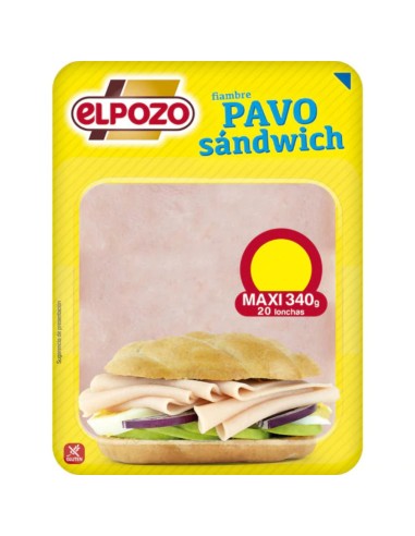 PAVO SANDWICH 360 GR.  EL POZO..