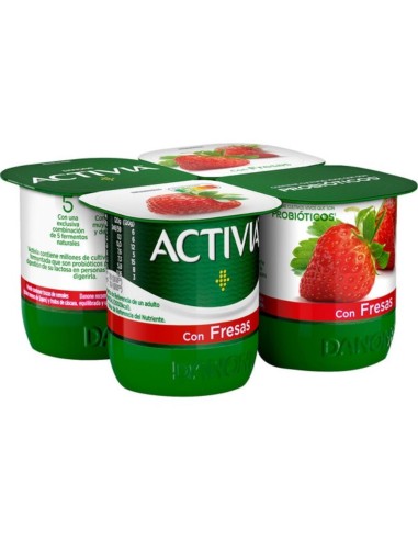 DANONE ACTIVIA CON FRESA X 4..