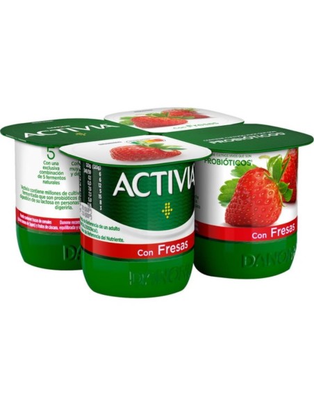DANONE ACTIVIA CON FRESA X 4..