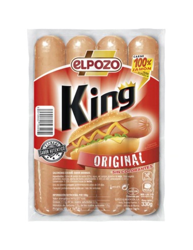 SALCHICHA KING ORIGINAL 330 GR. EL POZO