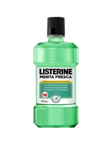 LISTERINE ENJUAGUE MENTA FRESCA 500 ML.