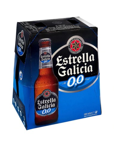 CERVEZA ESTRELLA GALICIA 0% PK 6 250 ML