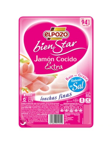 JAMON COCIDO EXTRA B/GRASA R/SAL  EL...