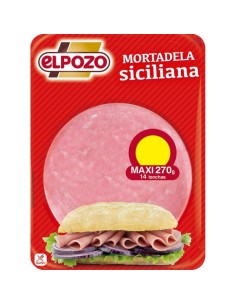 MORTADELA SICILIANA 300 GR. EL POZO..