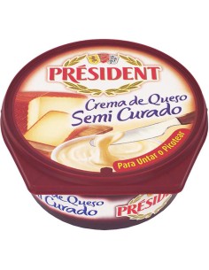 QUESO CREMA PRESIDENT SEMICURADO 125 GRS