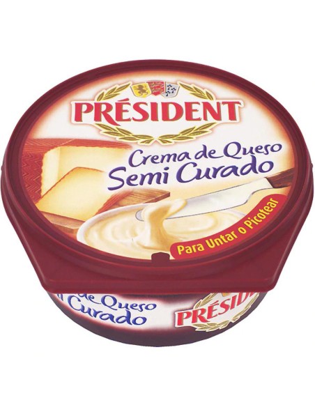 QUESO CREMA PRESIDENT SEMICURADO 125 GRS