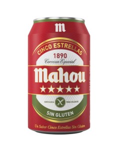 CERVEZA MAHOU 5 ESTRELLAS SIN GLUTEN LAT