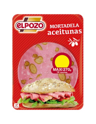MORTADELA ACEITUNAS 300 GR. EL POZO