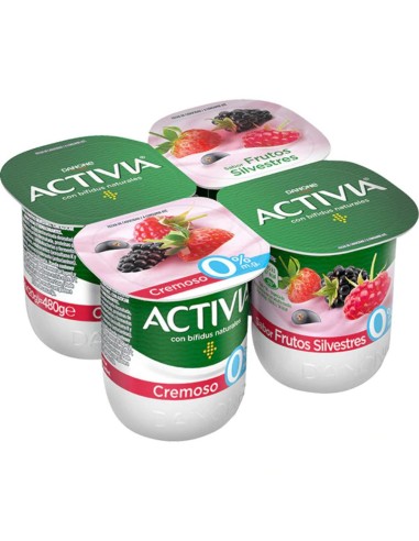 DANONE ACTIVIA CREMOSO FR.SILVESTRE 0...