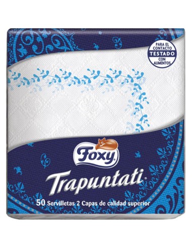 SERVILLETAS FOXY TRAPUNTATI 38X38 50 UND