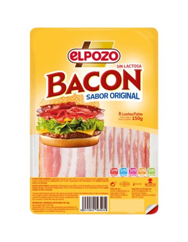 BACON LONCHAS ELPOZO 150 GRS