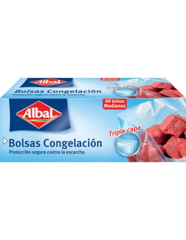 BOLSAS ALBAL CONGELACION MEDIANA 40 UND
