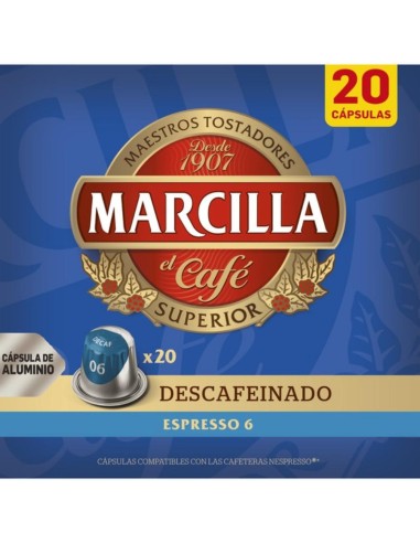 CAFE MARCILLA CAPSULAS DESCAF. 20 UNDS 1