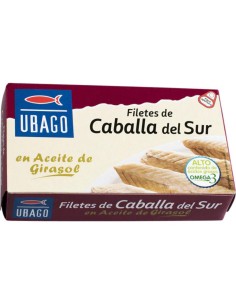 UBAGO FILETES DE CABALLA DE EL SUR EN ACEITE DE GIRASOL