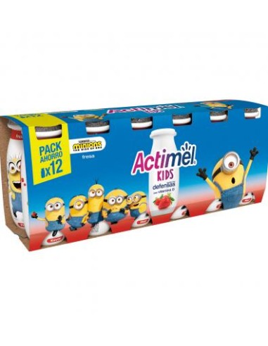 DANONE ACTIMEL LIQUIDO FRESA X12