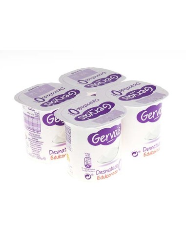 GERVAIS YOGHOURT 0 % NATURAL EDULC.X4..