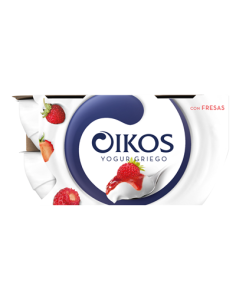 OIKOS YOGUR GRIEGO FRESA PK-4