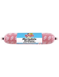 MORTADELA ELPOZO SICILIANA MINI 300 GR.