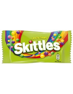 SKITTLES CRAZY SOURS, FRUITS 38 GR. CHOC