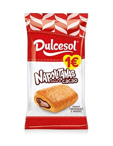 DULCESOL NAPOLITANAS CHOCO 4 UND.