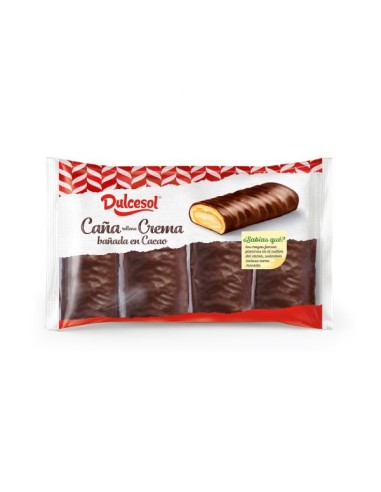 DULCESOL CAÑAS CHOCOLATE 300 GR. 4 UND.