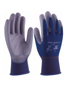 GUANTE POLIURETANO TALLA 7 AZUL-GRIS...