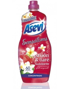 SUAVIZANTE ASEVI PASION Y TIARE  1.44 LT. 60 LAVADOS