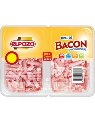 BACON TIRAS ELPOZO PK-2 X 50 GRS