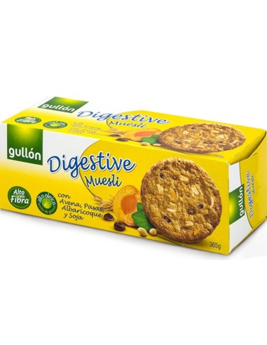 GLLTAS. GULLON DIGESTIVE MUESLI 365 GRS