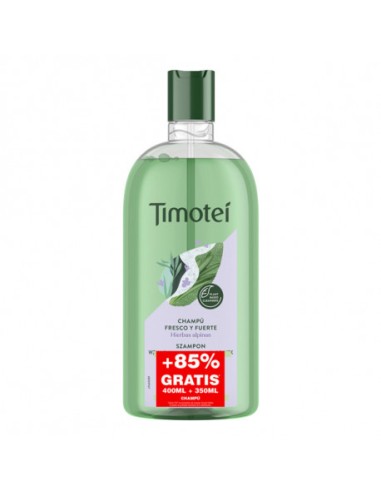 CHAMPU TIMOTEI HIERBAS 400 ML+85% GRATIS