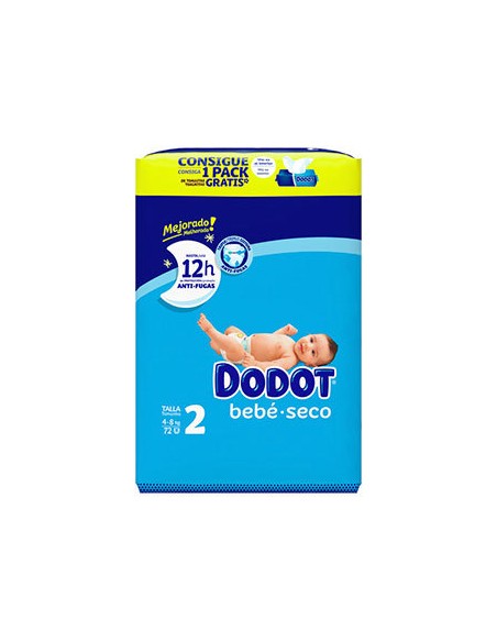 PAÑAL DODOT SENSITIVE 4-9 KGR T 2 58 UND