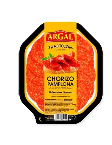 CHORIZO PAMPLONA LONCHAS ARGAL PLATO 70