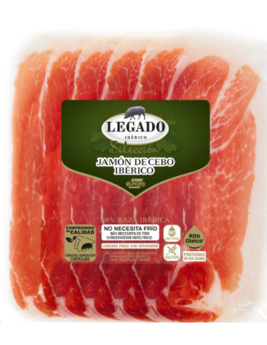 JAMON CEBO IBERICO LONCHAS 60 GR EL POZO