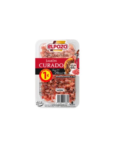 JAMON CURADO TAQUITOS MINI 65 GR. EL...