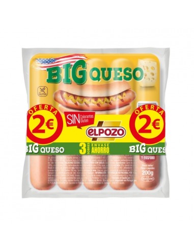 SALCHICHAS BIG QUESO PACK-3...