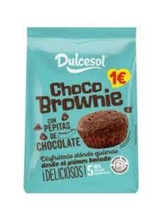 MAGDALENAS BROWNIE CON PEPITAS  5 UND. DULCESOL