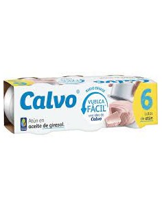 ATUN CALVO ACEITE DE GIRASOL PK-6 6X65 GR...
