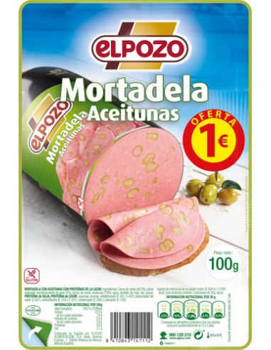 MORTADELA ACEITUNAS LONCHAS 110 GR...