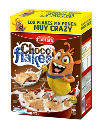 GLLTAS. CUETARA CEREALES CHOCO FLAKES 65