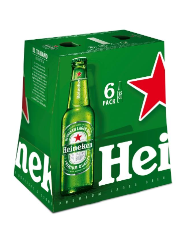 CERVEZA HEINEKEN 250ML PK 5+1 GRATIS