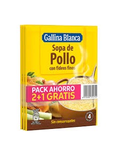 SOPA G,BLANCA POLLO FIDEO PK-3 71 GR